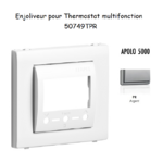 Enjoliveur Chronothermostat avec capteur IR APOLO5000 50749TPR Argent