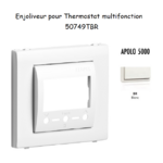 Enjoliveur Chronothermostat avec capteur IR APOLO5000 50749TBR Blanc