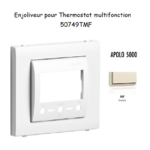Enjoliveur Chronothermostat avec capteur IR APOLO5000 50749TMF Ivoire