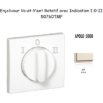 Enjoliveur pour Va-et-vient rotatif avec indication I,0,II Apolo 50760 TMF Ivoire