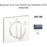 Enjoliveur pour Va-et-vient rotatif avec indication I,0,II Apolo 50760 TGR Graphite