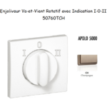 Enjoliveur pour Va-et-vient rotatif avec indication I,0,II Apolo 50760 TCH Champagne