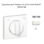 Enjoliveurpoussoir et va-et-vient rotatif APOLO5000 50761TBR Blanc