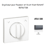 Enjoliveurpoussoir et va-et-vient rotatif APOLO5000 50761TGR Graphite
