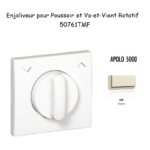 Enjoliveurpoussoir et va-et-vient rotatif APOLO5000 50761TMF Ivoire