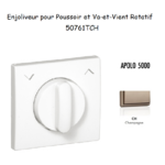 Enjoliveurpoussoir et va-et-vient rotatif APOLO5000 50761TCH Champagne