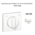 Enjoliveurpoussoir et va-et-vient rotatif APOLO5000 50761TBM Blanc MAT