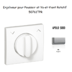 Enjoliveurpoussoir et va-et-vient rotatif APOLO5000 50761TPR Argent