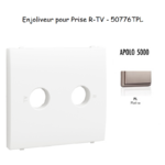 Enjoliveur pour prise R TV APOLO5000 50776TPL Platine