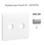 Enjoliveur pour prise R TV APOLO5000 50776TPR Argent