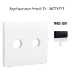 Enjoliveur pour prise R TV APOLO5000 50776TPT Noir