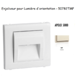 Enjoliveur pour lumière d'orientation apolo 5000 50782TMF Ivoire