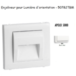 Enjoliveur pour lumière d'orientation apolo 5000 50782TBM Blanc MAT