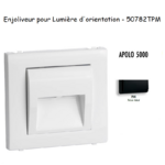 Enjoliveur pour lumière d'orientation apolo 5000 50782TPM Noir MAT