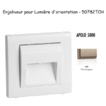 Enjoliveur pour lumière d'orientation apolo 5000 50782TCH Champagne