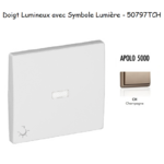 Doigt pour interrupteur Lumineux avec symbole lumière APOLO5000 50797TCH