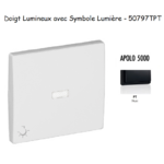 Doigt pour interrupteur Lumineux avec symbole lumière APOLO5000 50797TPT
