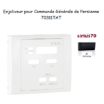 Enjoliveur commande générale de persienne Sirius 70311TAT Anthracite
