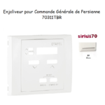 Enjoliveur commande générale de persienne Sirius 70311TBR Blanc