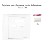Enjoliveur commande locale de persienne Sirius 70312TBR Blanc