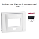 Enjoliveur pour détecteur de mouvement mural Sirius 70 70403TAT Anthracite