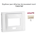 Enjoliveur pour détecteur de mouvement mural Sirius 70 70403TMF Ivoire