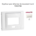 Enjoliveur pour détecteur de mouvement mural Sirius 70 70403TBR Blanc