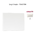 Doigt simple Sirius 70601TBR Blanc