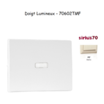 Doigt pour interrupteur lumineux Sirius 70602TMF Ivoire