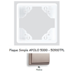 Plaque Simple APOLO5000 50910TPL PLATINE