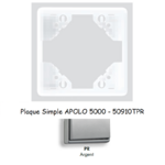 Plaque Simple APOLO5000 50910TPR ARGENT