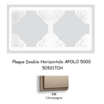 Plaque Double Horizontale APOLO5000 50921TCH CHAMPAGNE