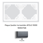 Plaque Double Horizontale APOLO5000 50921TGR GRAPHITE
