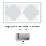 Plaque Double Horizontale APOLO5000 50921TPR ARGENT