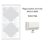 Plaque Double Verticale APOLO5000 50922TBR BLANC