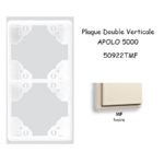 Plaque Double Verticale APOLO5000 50922TMF IVOIRE
