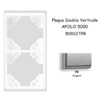 Plaque Double Verticale APOLO5000 50922TPR ARGENT