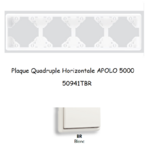 Plaque Quadruple Horizontale APOLO5000 50941TBR