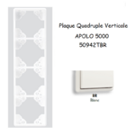 Plaque Quadruple Verticale APOLO5000 50942TBR BLANC