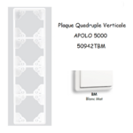 Plaque Quadruple Verticale APOLO5000 50942TBM Blanc MAT