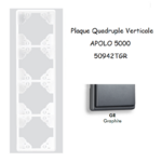 Plaque Quadruple Verticale APOLO5000 50942TGR GRAPHITE