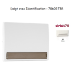Doigt avec identification Sirius 70603TBR Blanc