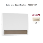 Doigt avec identification Sirius 70603TMF Ivoire