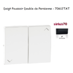 Doigt pour poussoir Double de persienne Sirius 70612TAT Anthracite