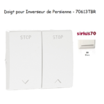 Doigt pour Inverseur de persienne Sirius 70613TBR Blanc
