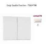 Doigt pour mécanisme double fonction Sirius 70614TBR Blanc