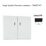 Doigt pour mécanisme double fonction lumineux Sirius 70615TAT Anthracite