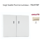 Doigt pour mécanisme double fonction lumineux Sirius 70615TMF Ivoire