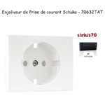 Enjoliveur pour prise de courant Schuko Sirius 70632TAT Anthracite