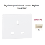 Enjoliveur de prise Anglaise Sirius 70642TMF Ivoire